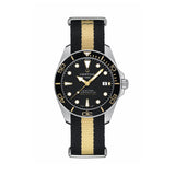 DS Action Diver "New DS Concept Extreme Shock Resistance" 40.5mm - Black on One-Piece Textile Strap
