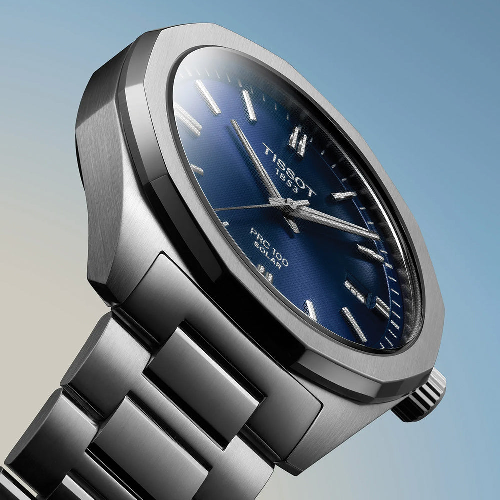 PRC 100 Solar Quartz 39mm - Blue on Bracelet