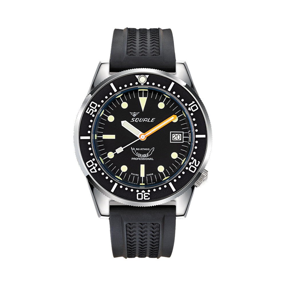 1521 Classic 42mm - Black on Rubber Strap