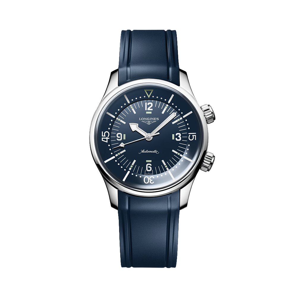 Legend Diver 39mm - Blue on Rubber Strap
