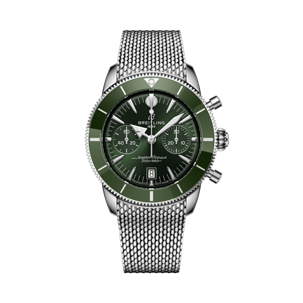 Superocean Heritage B01 Chronograph 42mm - Green on Bracelet