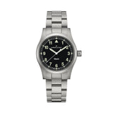 Khaki Field Quartz 38mm - Black w/ White Numerals on Bracelet