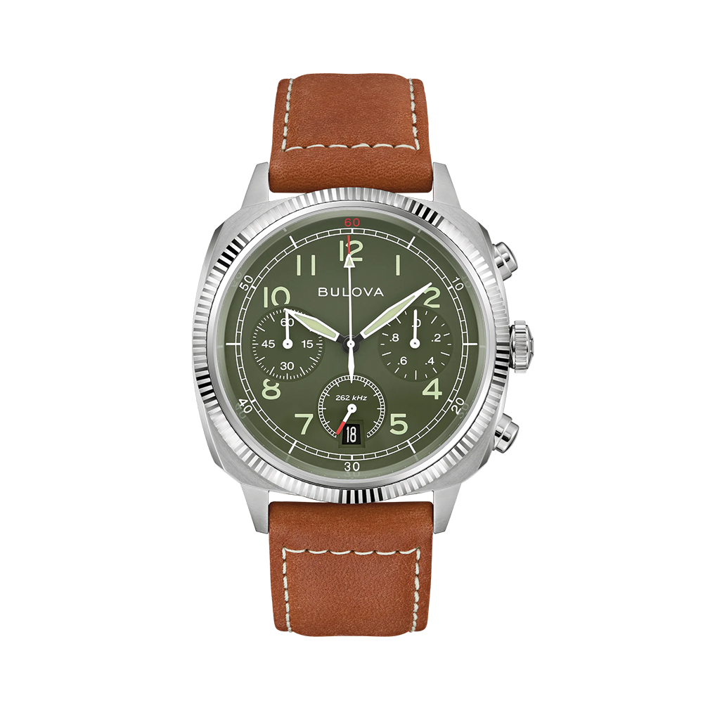Military VWI Special Edition Quartz 42.5mm - Green on Leather Strap