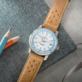 Top Time B31 38mm - White on Leather Strap