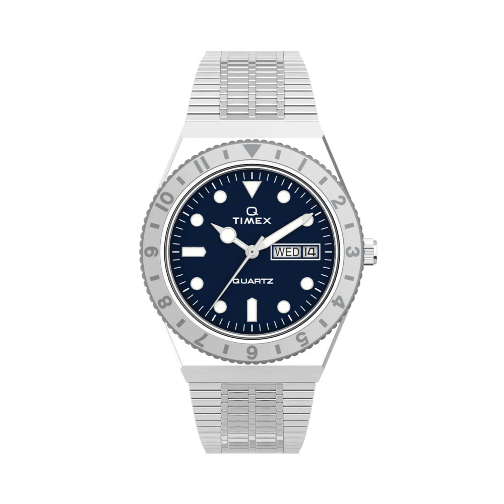 Q Timex Quartz 36mm - Blue on Bracelet
