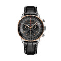Navitimer B01 Chronograph Limited Edition Steel and 18k Red Gold 43mm - Black on Leather Strap