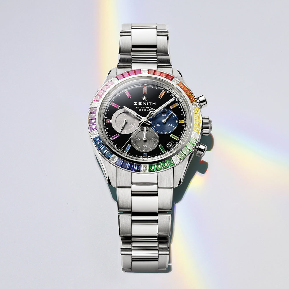 Chronomaster Sport Rainbow 41mm - Black on Bracelet
