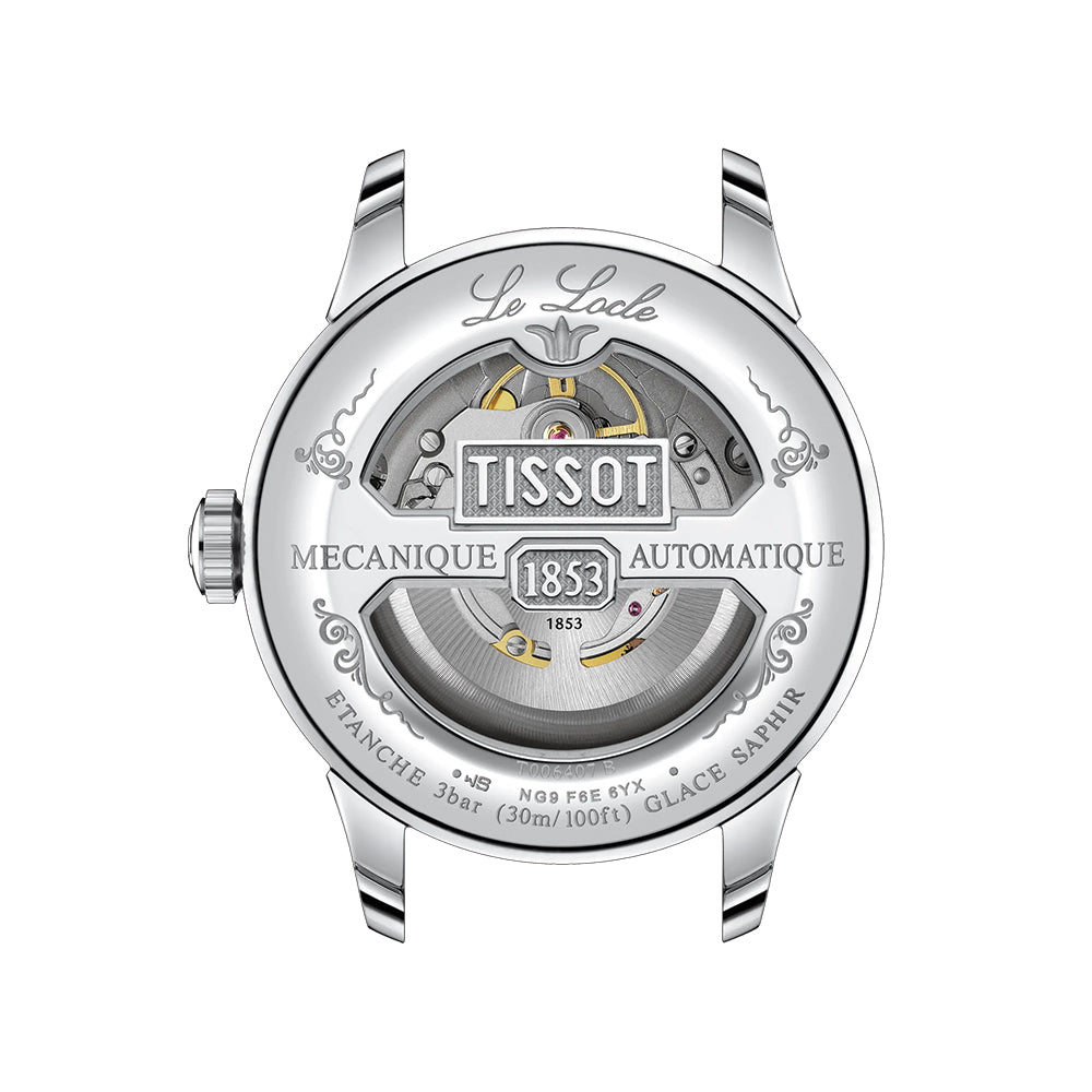 Le Locle Powermatic 80 39.3mm - Silver on Leather Strap