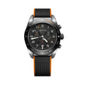 Swiss Army Chrono Quartz 42mm - Black on Black and Orange Rubber Strap