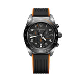 Swiss Army Chrono Quartz 42mm - Black on Black and Orange Rubber Strap