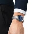 Gentleman Quartz Titanium 40mm - Blue on Bracelet