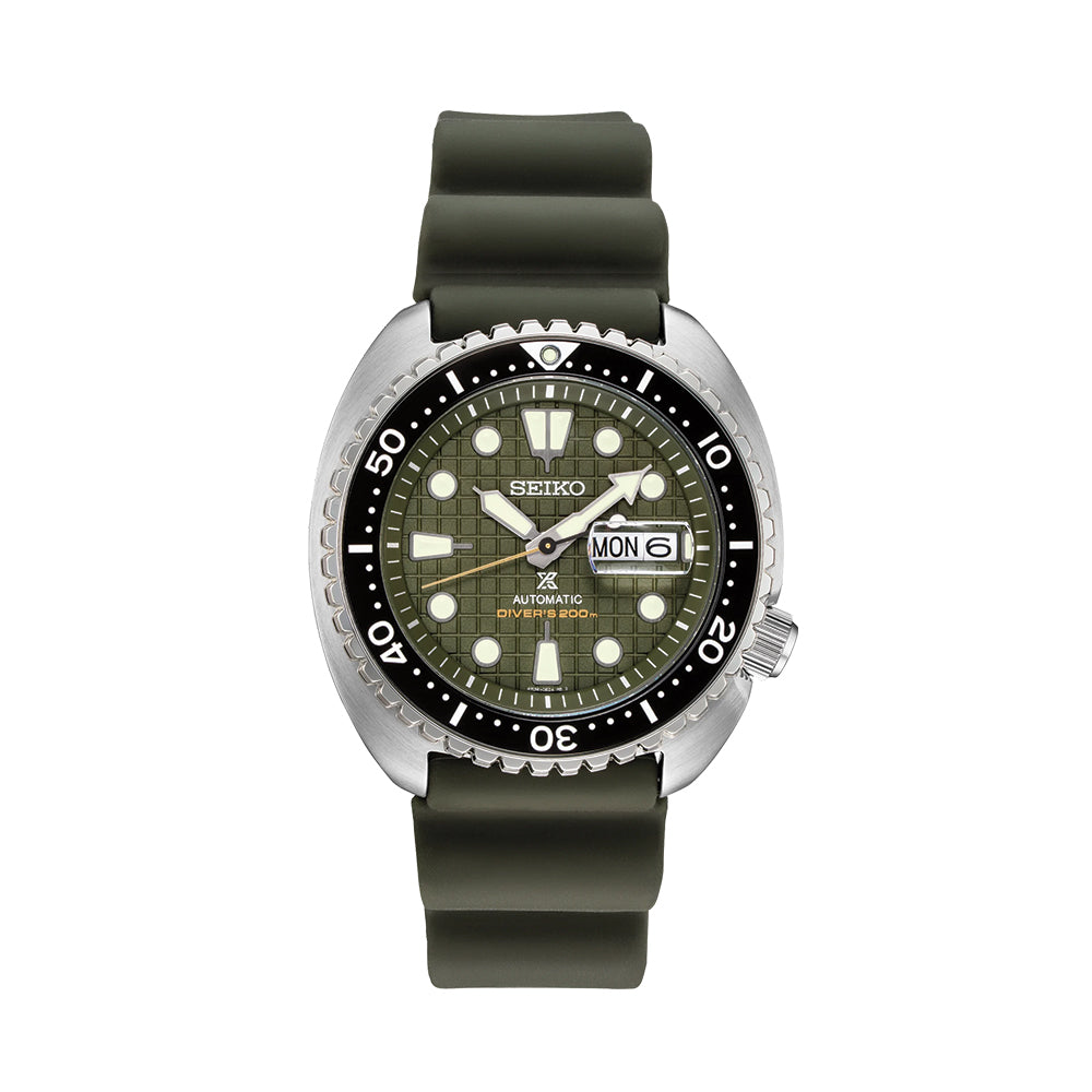 SRPE05 Prospex Automatic Diver 45mm - Green on Rubber Strap