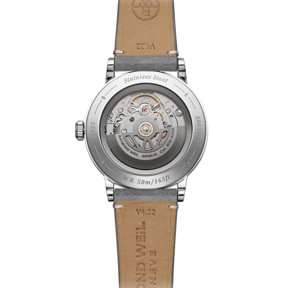 Millesime Men's Automatic Sector Dial 39.5mm - Salmon on Leather Strap