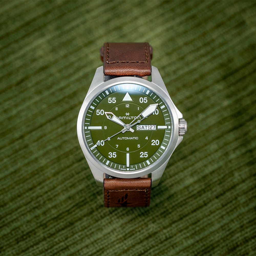 Pilot Day Date 42mm Green Dial on Strap