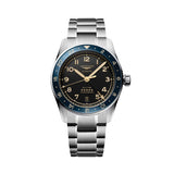 Spirit Zulu Time Blue Ceramic Bezel 39mm - Black on Bracelet