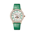 Ladybird Colors Phases de Lune Red Gold 34.9mm - White, Mother-of-Pearl on Leather Strap