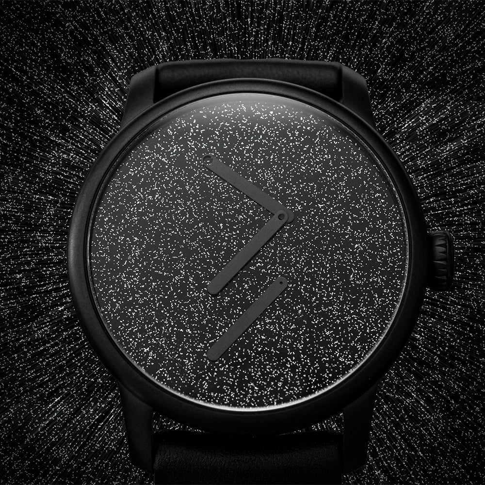 Excellence Le Régulateur Louis Erard x Olivier Mosset 42mm - Black on Leather Strap