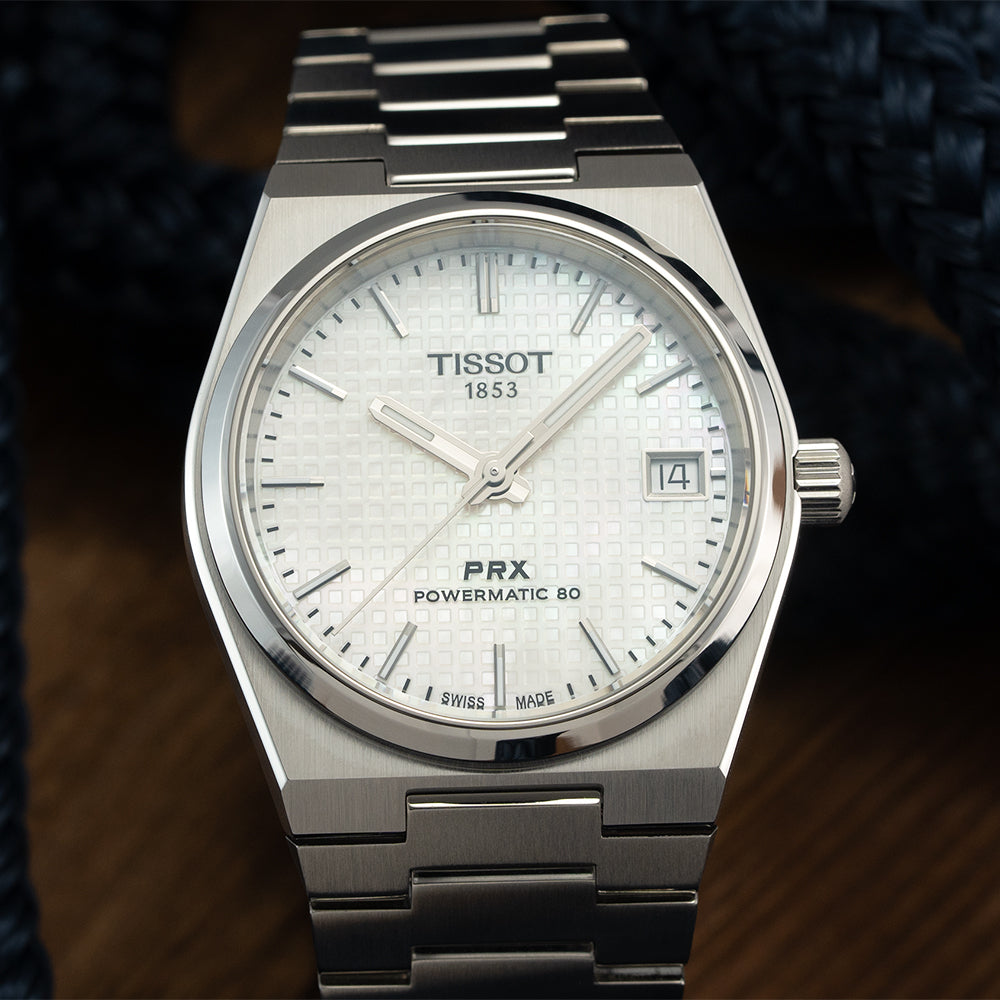 PRX Powermatic 80 35mm - MOP White on Bracelet