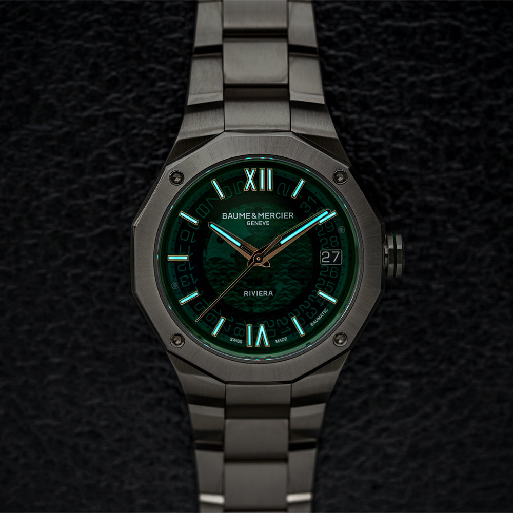 Riviera 10770 Baumatic 39mm - Green on Bracelet