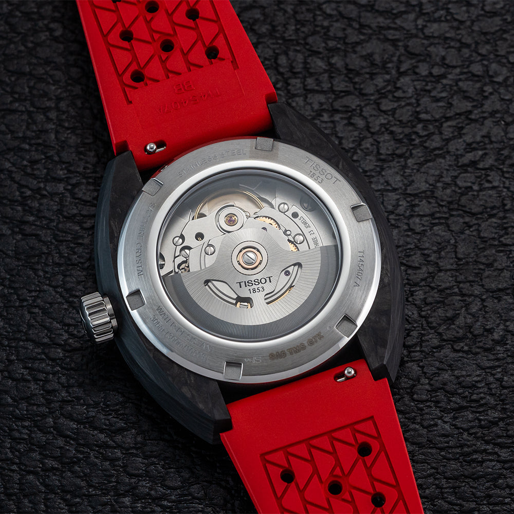 Sideral S 41mm - Black on Rubber Strap