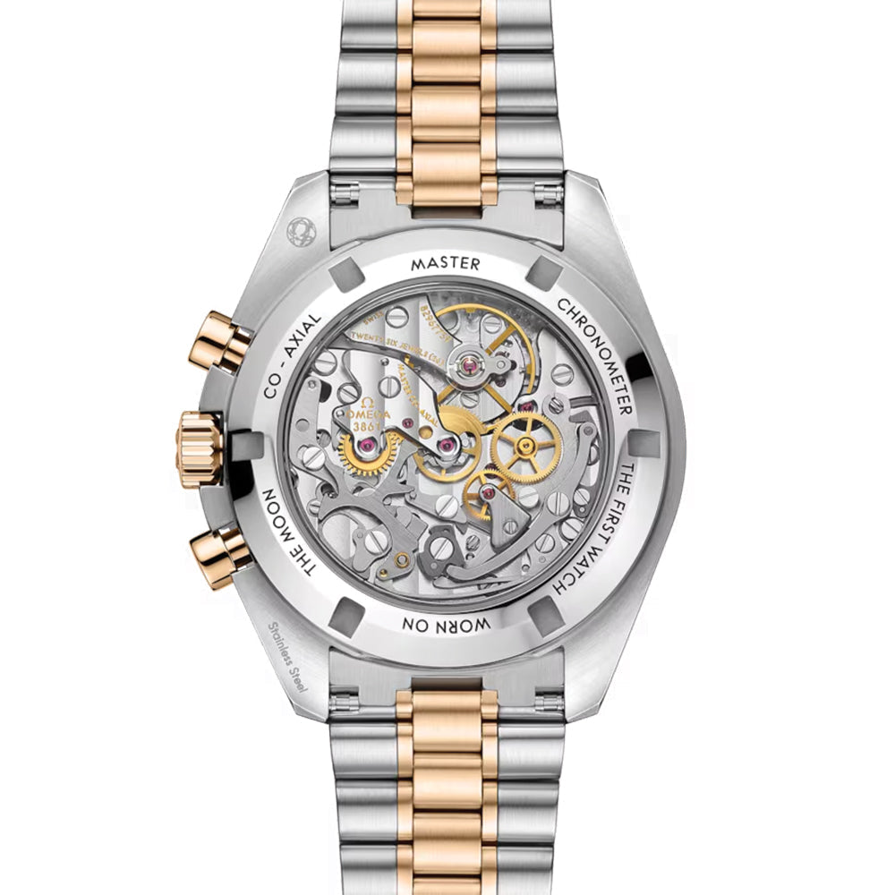 Speedmaster Moonwatch Professional Steel Moonshine Gold 42mm ‑ Silver on Bracelet