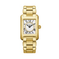 Classic Carrée Ladies Gold-Tone Steel 23mm - Silver on Bracelet