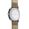 Max Bill Automatic 38mm - White on Leather Strap