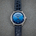 Sixties 39mm - Galvanized Blue on Strap