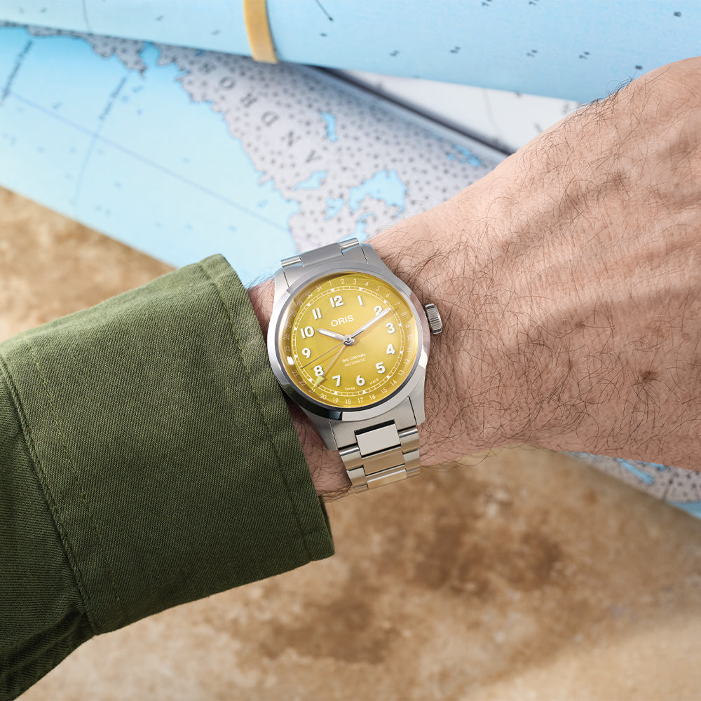 Big Crown Pointer Date 40mm - Yellow on Bracelet