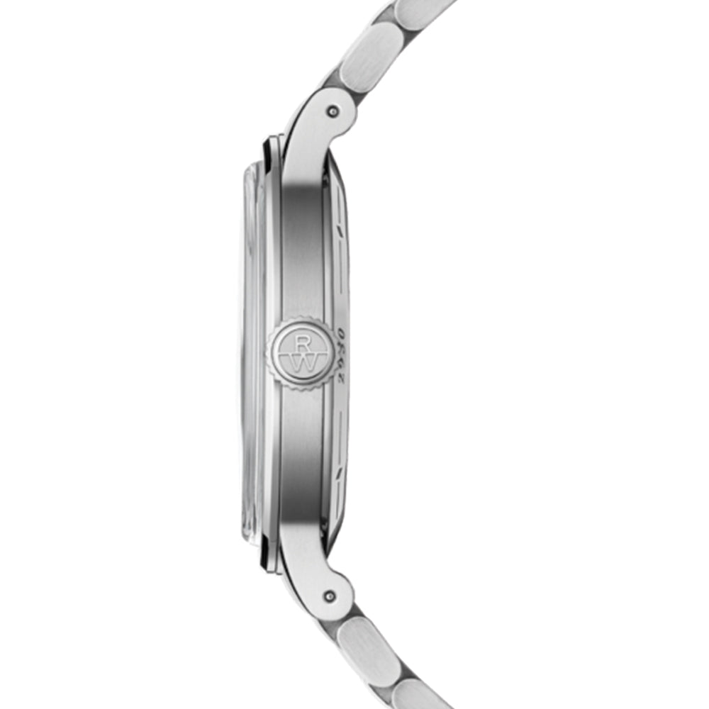 Millesime Men's Automatic Small Seconds Sector Dial 39.5mm - Silver on Bracelet