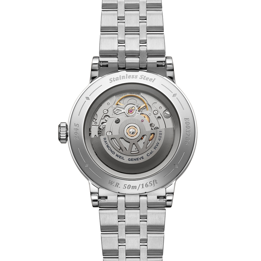 Millesime Automatic Moonphase 39.5mm - Silver on Bracelet