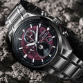 Tsuki-yomi A-T Sport Luxury H874 Eco-Drive 43mm - Red on Bracelet