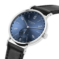 Tangente 2Date 37.5mm - Blue on Leather Strap