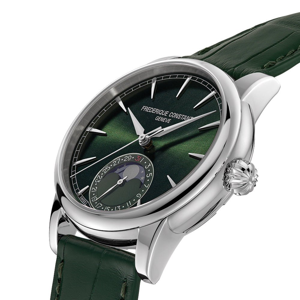 Manufacture Classic Moonphase Date Automatic 40mm - Green on Leather Strap