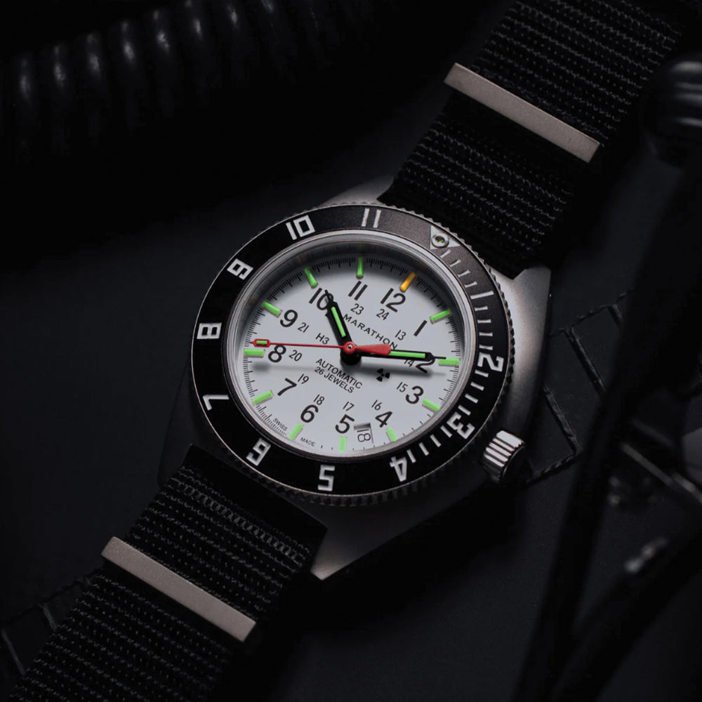 SSNAV-D 41mm - Arctic on Nylon Defense Standard Strap
