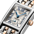 Mini DolceVita Steel and Pink Gold 29mm - Silver on Bracelet