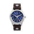 Waterbury GMT x Pan Am® 39mm - Blue on Leather Strap