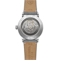 Millesime Men's Automatic Small Seconds Sector Dial 39.5mm - Silver on Leather Strap