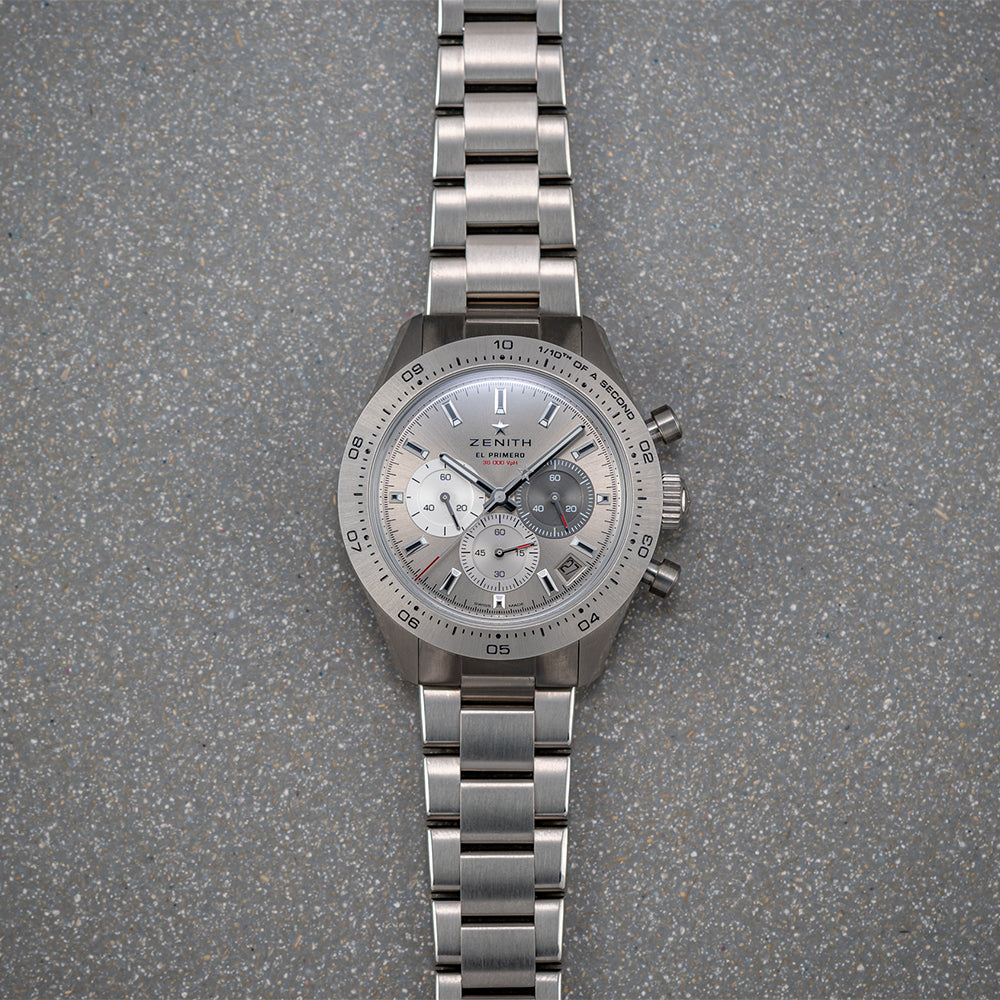 Chronomaster Sport Titanium 41mm - Silver on Bracelet