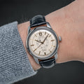 Conquest Heritage Central Power Reserve 38 mm - Champagne on Leather Strap