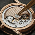 Villeret Perpetual Calendar Red Gold 40.3mm - Green on Leather Strap