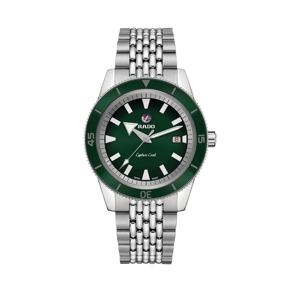 Captain Cook Automatic 42mm - Green on Bracelet