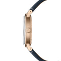 Millesime Automatic Moonphase Rose Gold PVD 39.5mm - Midnight Blue on Leather Strap