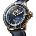 Fifty Fathoms Tourbillon 8 Days Red Gold 45mm - Blue on Fabric Strap
