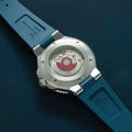 Aquis Date 41.5mm - Blue on Rubber Strap