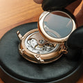 Villeret Perpetual Calendar Red Gold 40.3mm - Green on Leather Strap