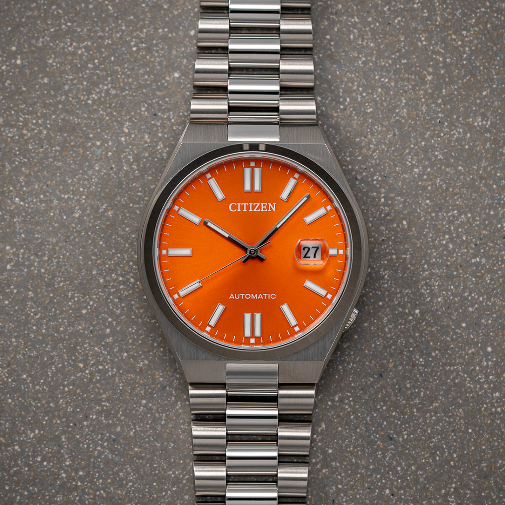 Tsuyosa Automatic 40mm - Orange on Bracelet
