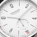 Tangente 2Date 37.5mm - White on Leather Strap