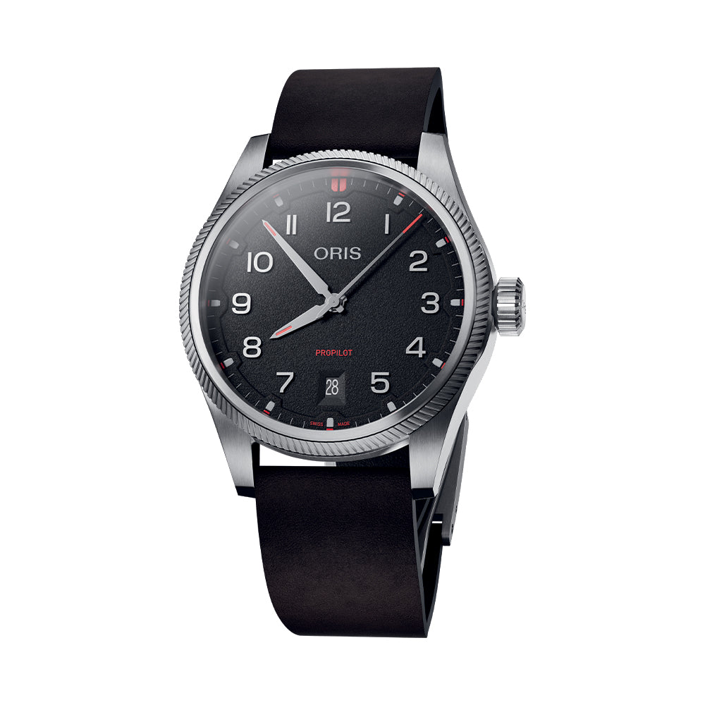 ProPilot Date 41mm - Black on Leather Strap