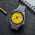 SSK017 5 Sports SKX GMT U.S. Special Creation 42.5mm - Yellow on Bracelet